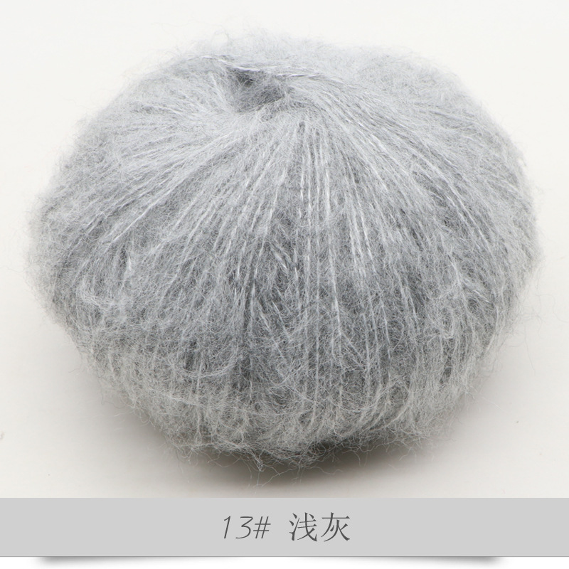 Len Mohair siêu mềm mịn cuộn 25g sợi 1mm