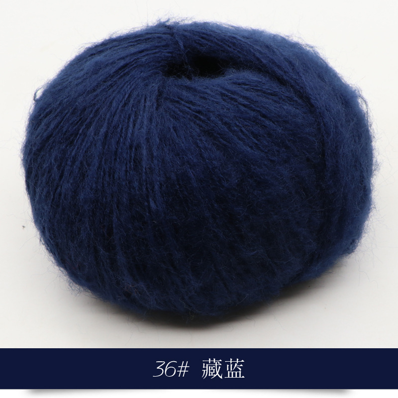 Len Mohair siêu mềm mịn cuộn 25g sợi 1mm