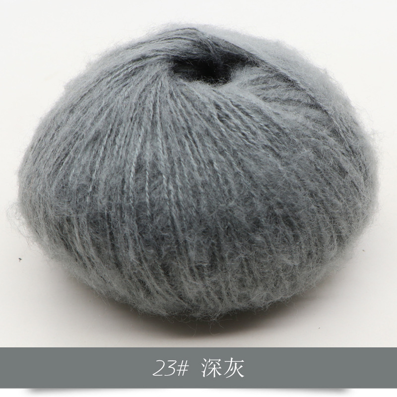 Len Mohair siêu mềm mịn cuộn 25g sợi 1mm