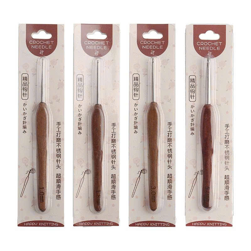 Kim móc cán gỗ đàn hương, đầu móc bằng thép không gỉ