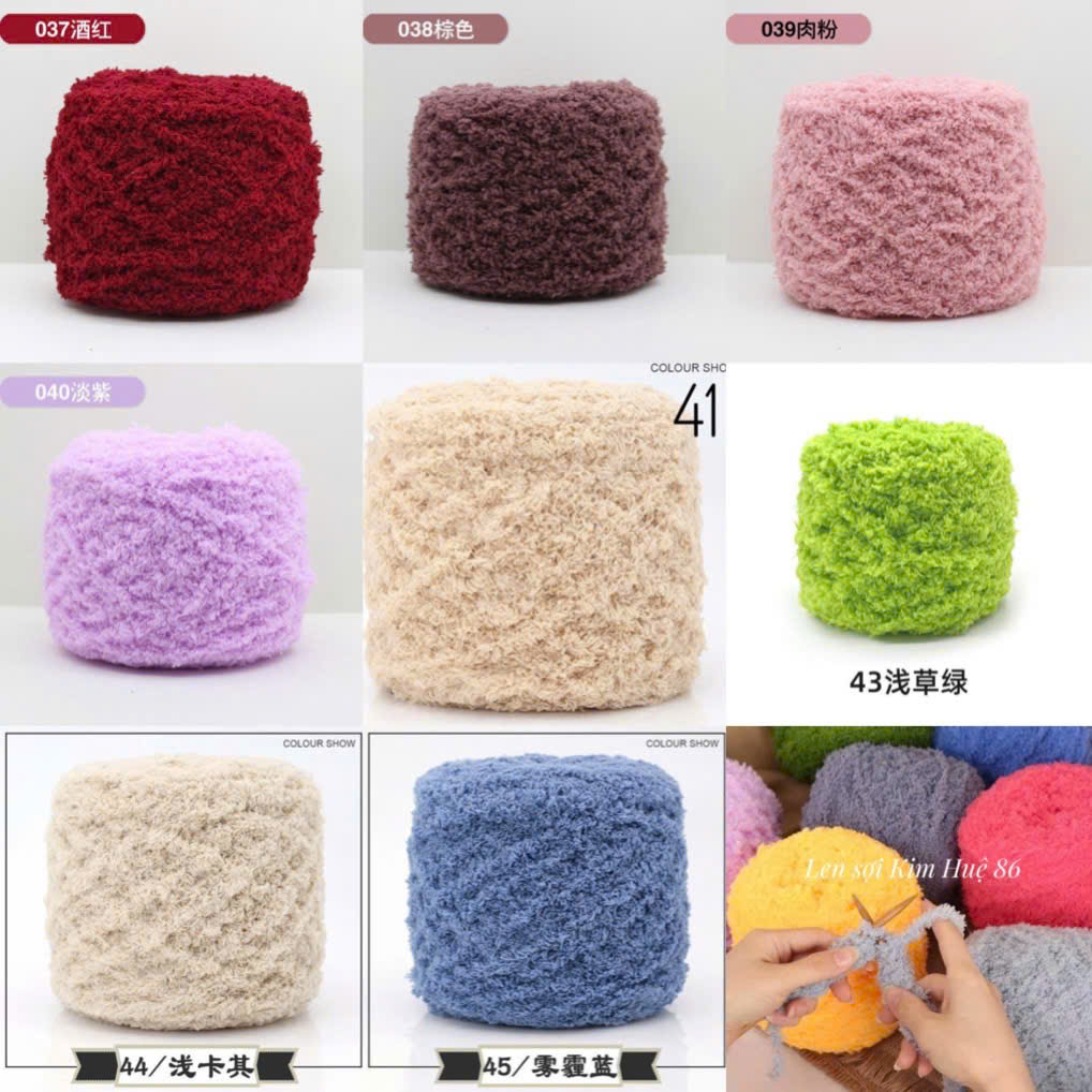 Len bông xù 100g