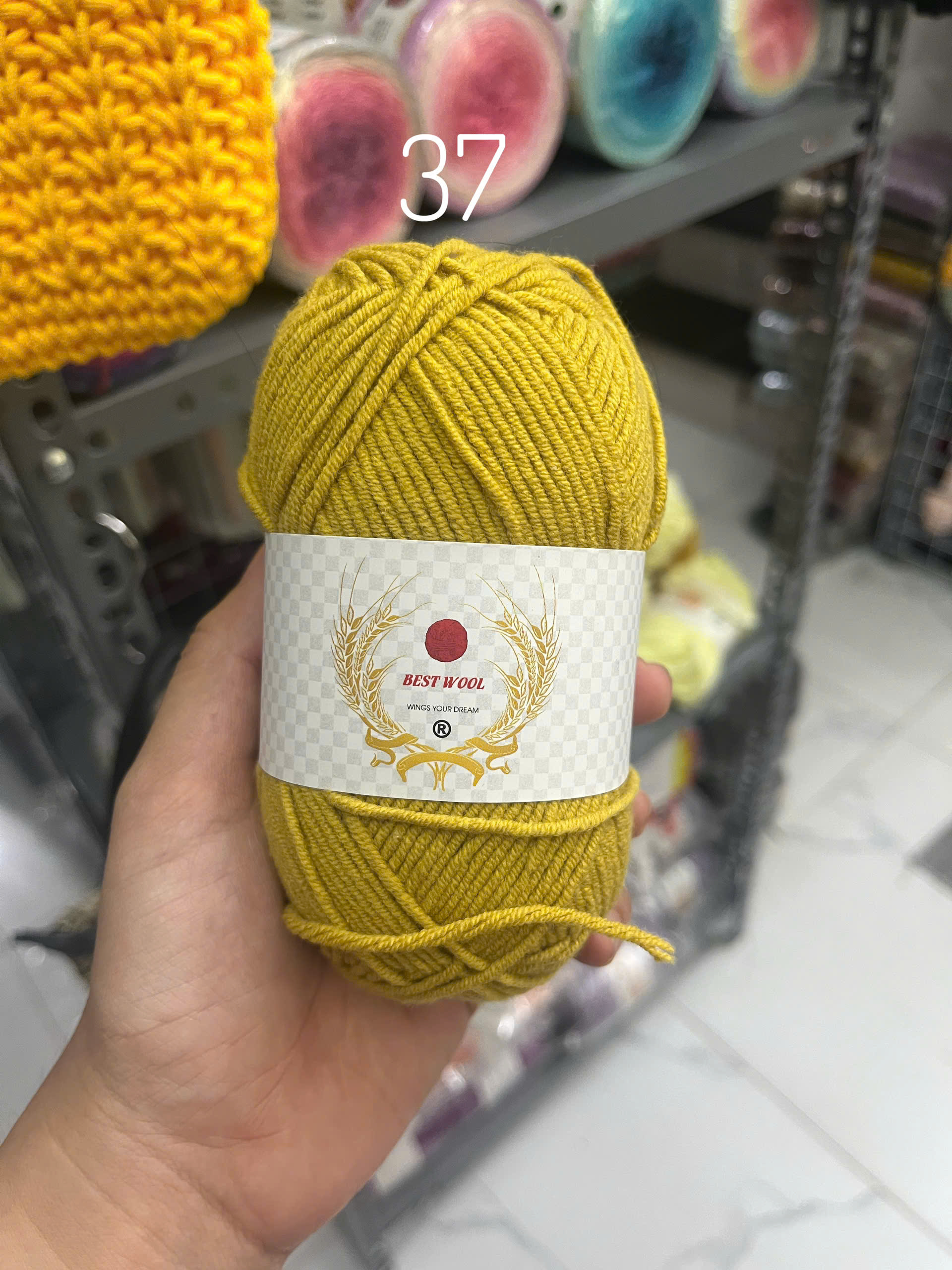 Len Best Wool cuộn 50g cỡ sợi 1,5mm ( XẢ LỖ CẮT DÒNG)
