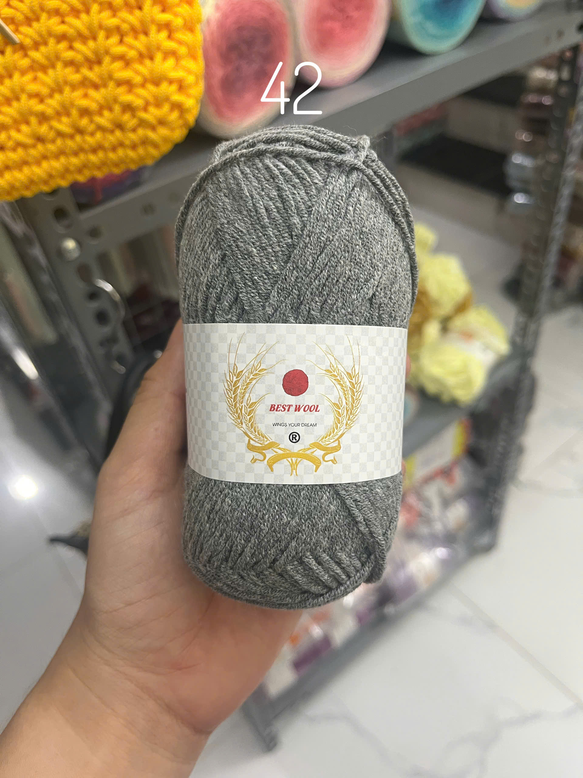 Len Best Wool cuộn 50g cỡ sợi 1,5mm ( XẢ LỖ CẮT DÒNG)