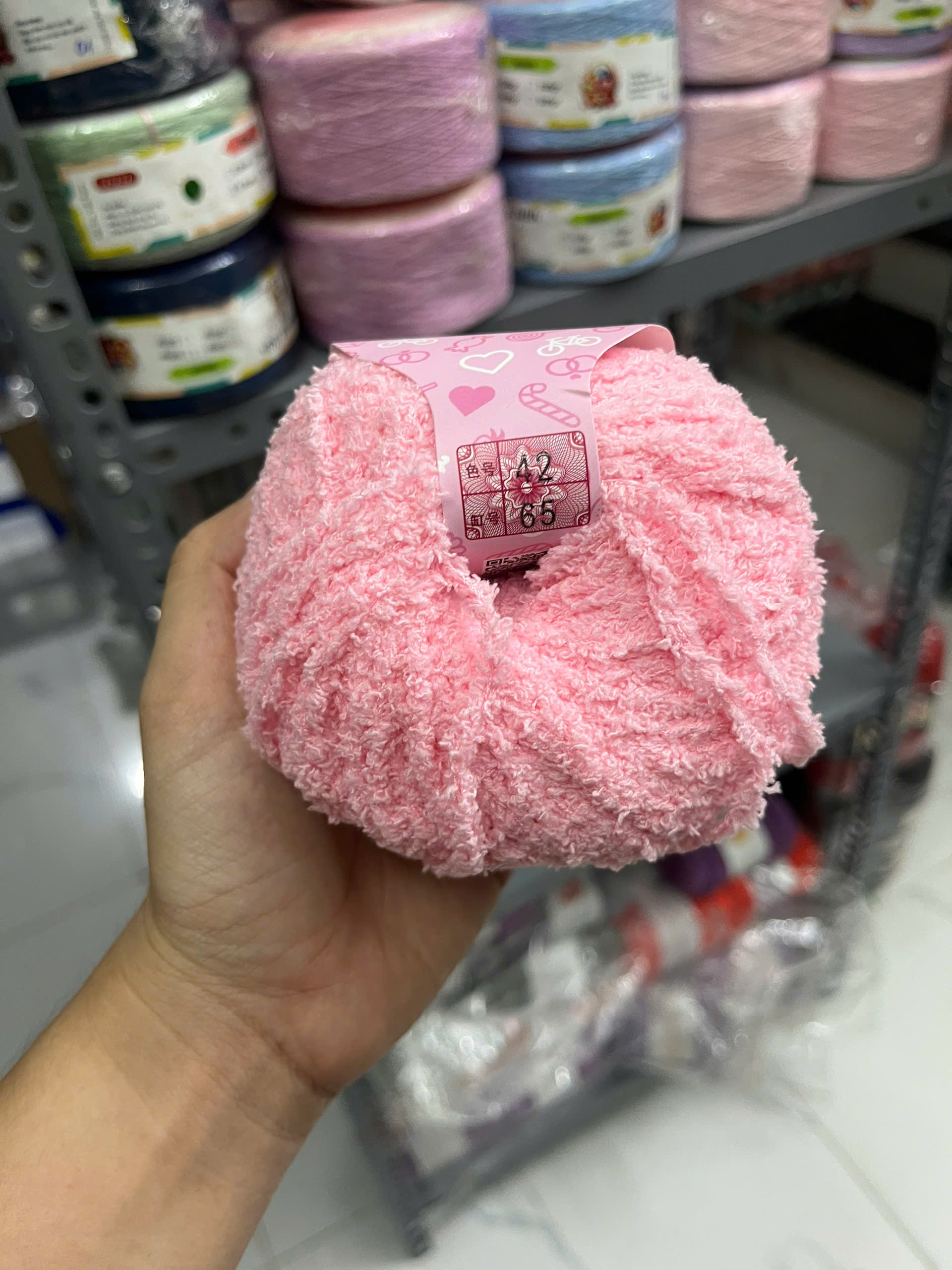 Len bông xù Baby cuộn 50g ( SALE CẮT MÃ)