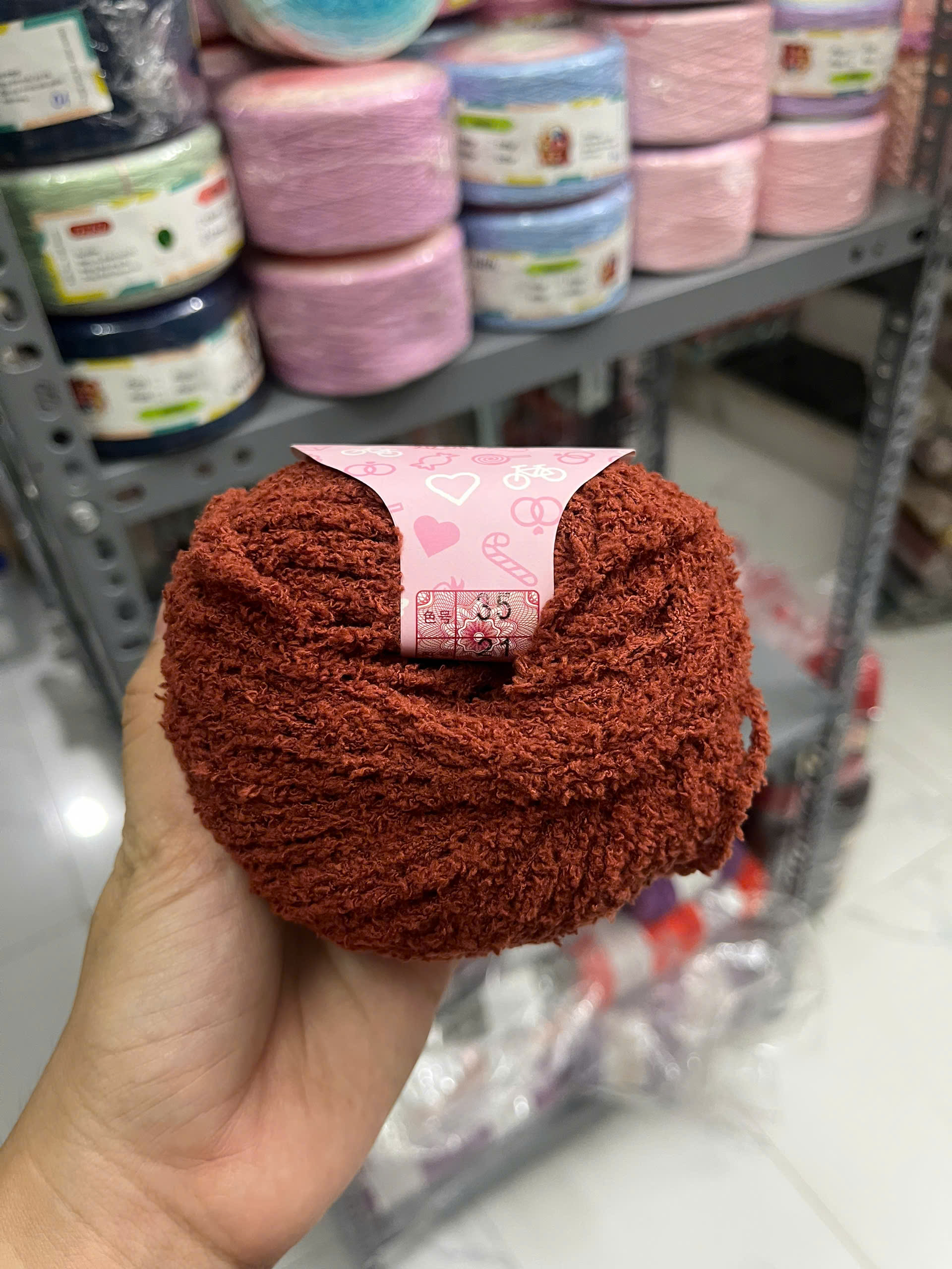Len bông xù Baby cuộn 50g ( SALE CẮT MÃ)