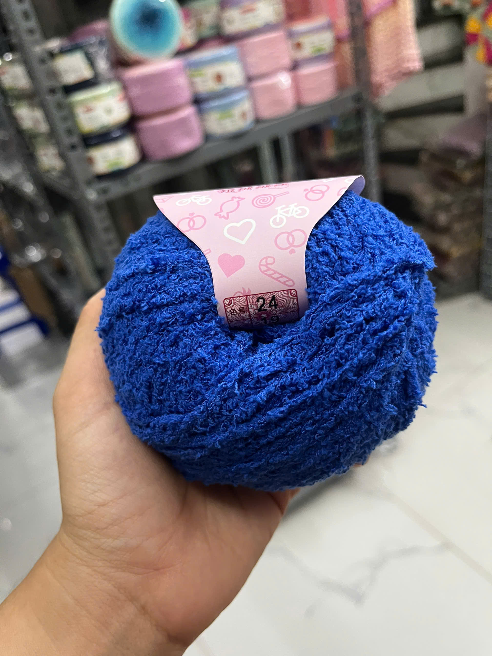 Len bông xù Baby cuộn 50g ( SALE CẮT MÃ)