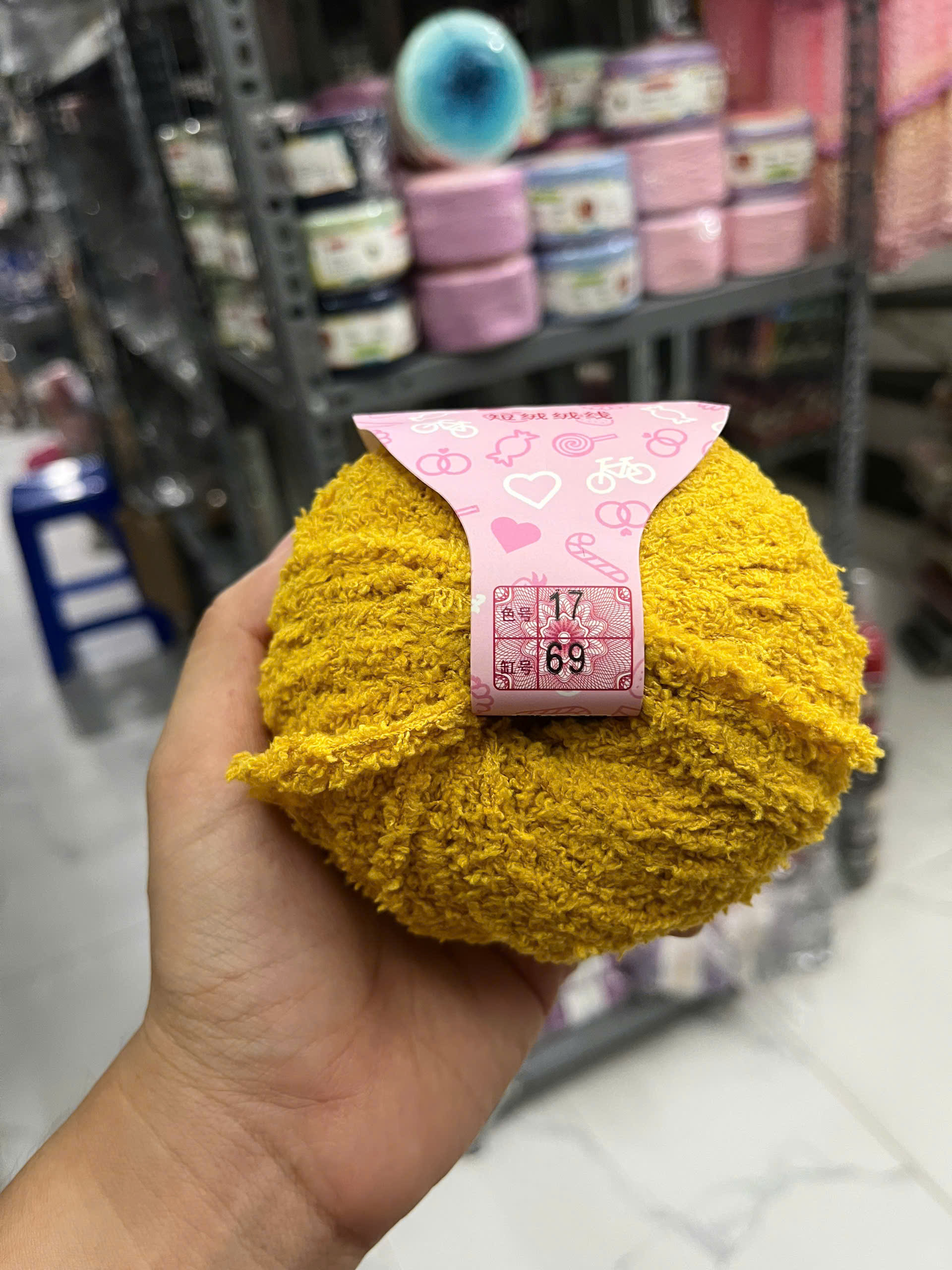 Len bông xù Baby cuộn 50g ( SALE CẮT MÃ)