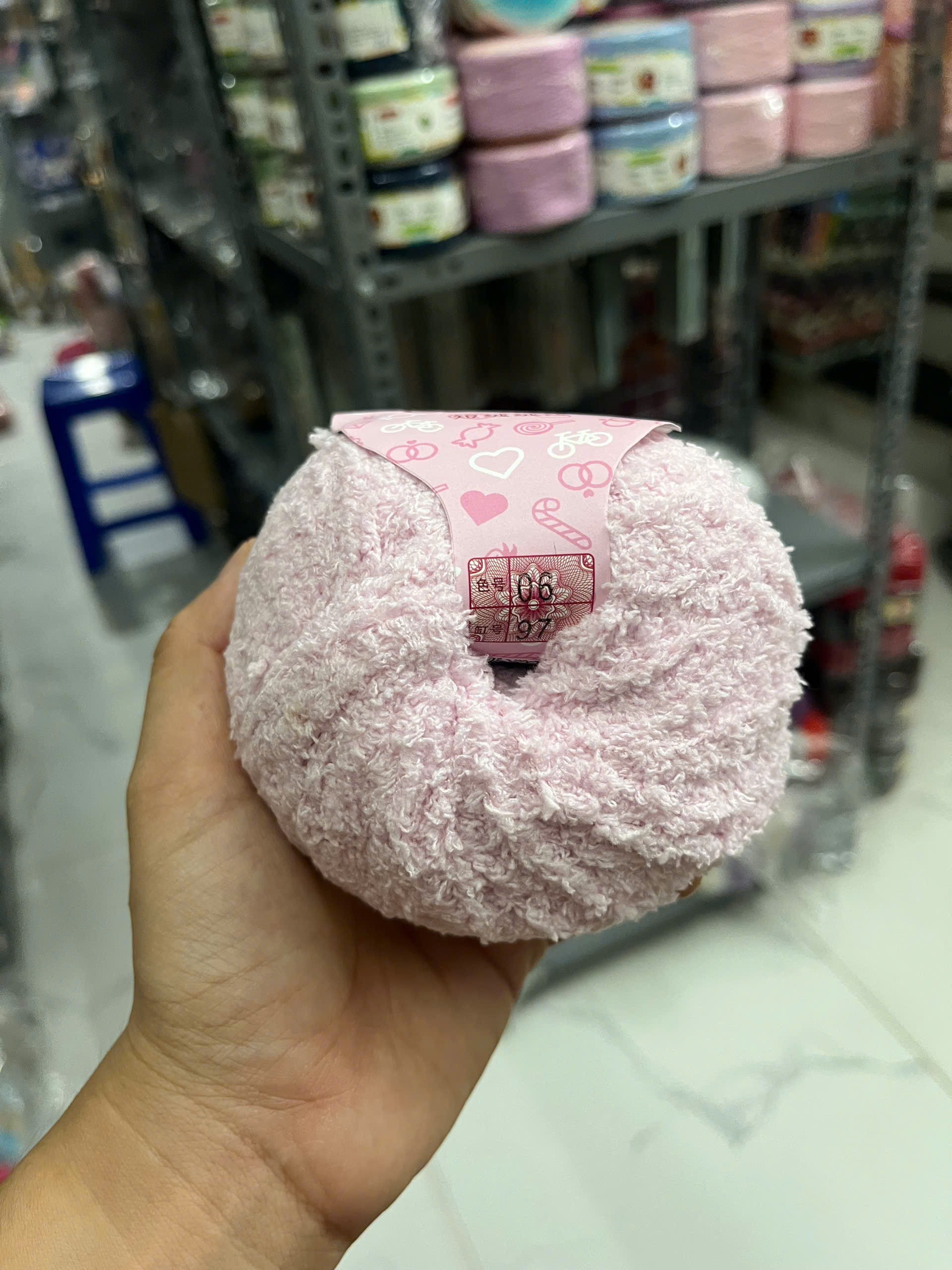Len bông xù Baby cuộn 50g ( SALE CẮT MÃ)