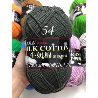 Len milk cotton loại 1 cuộn 125g