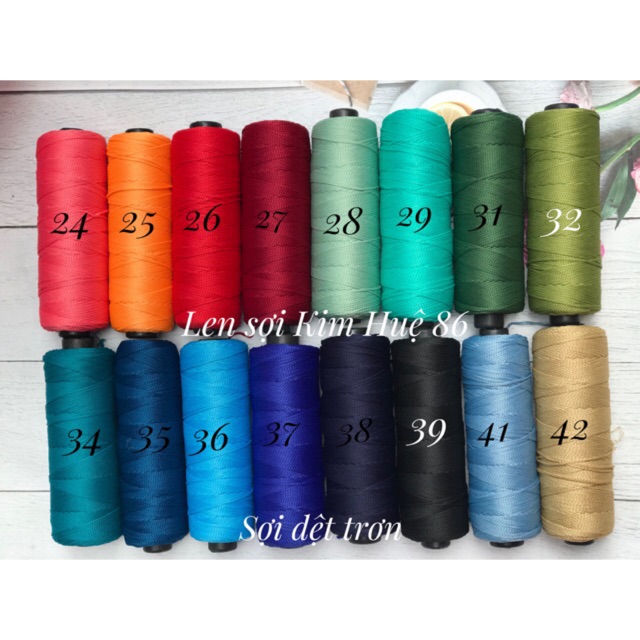 Sợi dệt trơn ( bảng 2)