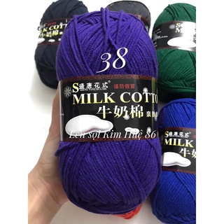Len milk cotton loại 1 cuộn 125g