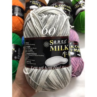 Len milk cotton loại 1 cuộn 125g