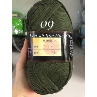 Len milk cotton loại 1 cuộn 125g