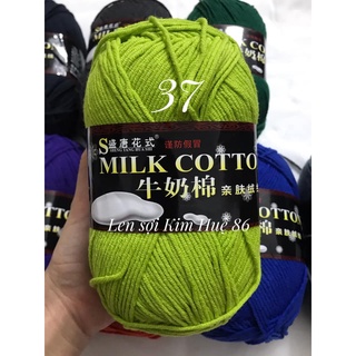 Len milk cotton loại 1 cuộn 125g