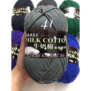 Len milk cotton loại 1 cuộn 125g
