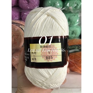 Len milk cotton loại 1 cuộn 125g