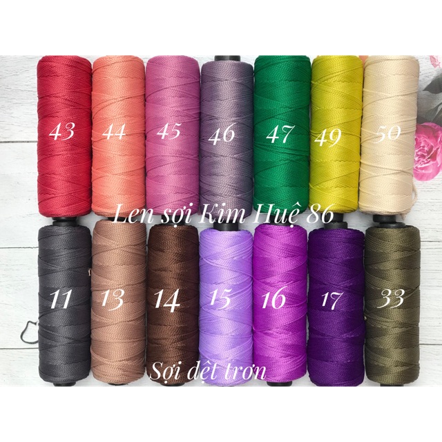 Sợi dệt trơn ( bảng 3)