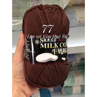 Len milk cotton loại 1 cuộn 125g