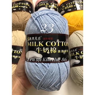Len milk cotton loại 1 cuộn 125g