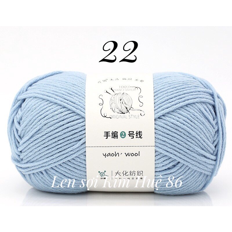 Len Yaoh Wool ( Shuxi Wool) sợi to 3mm cuộn 100g