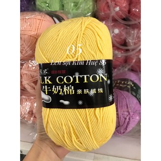 Len milk cotton loại 1 cuộn 125g