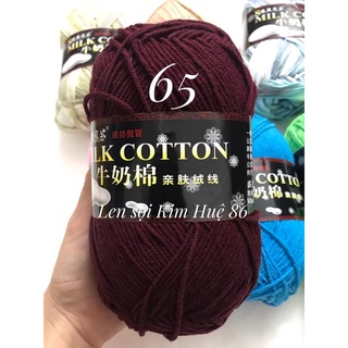 Len milk cotton loại 1 cuộn 125g