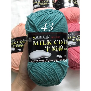 Len milk cotton loại 1 cuộn 125g