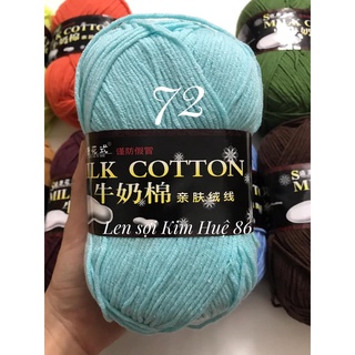 Len milk cotton loại 1 cuộn 125g