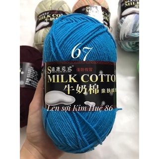 Len milk cotton loại 1 cuộn 125g