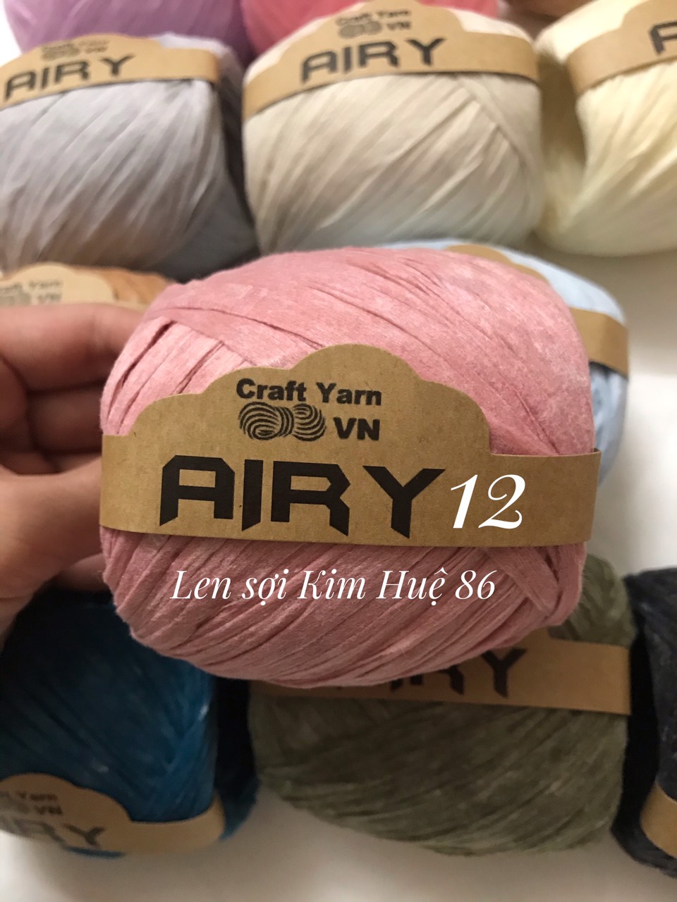 Sợi Airy móc mũ, túi cuộn 45g
