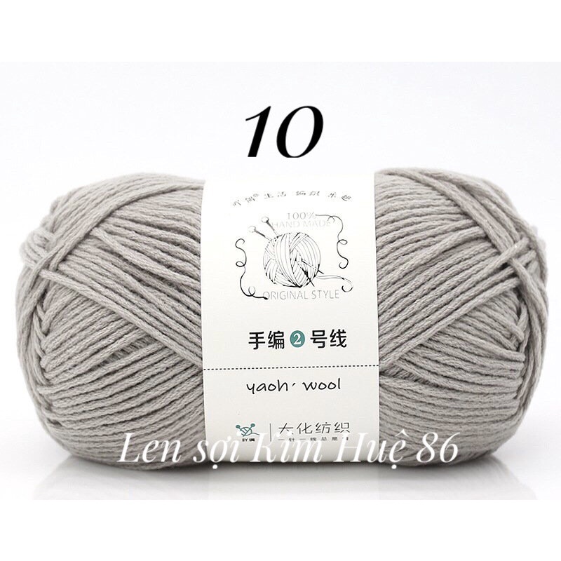 Len Yaoh Wool ( Shuxi Wool) sợi to 3mm cuộn 100g