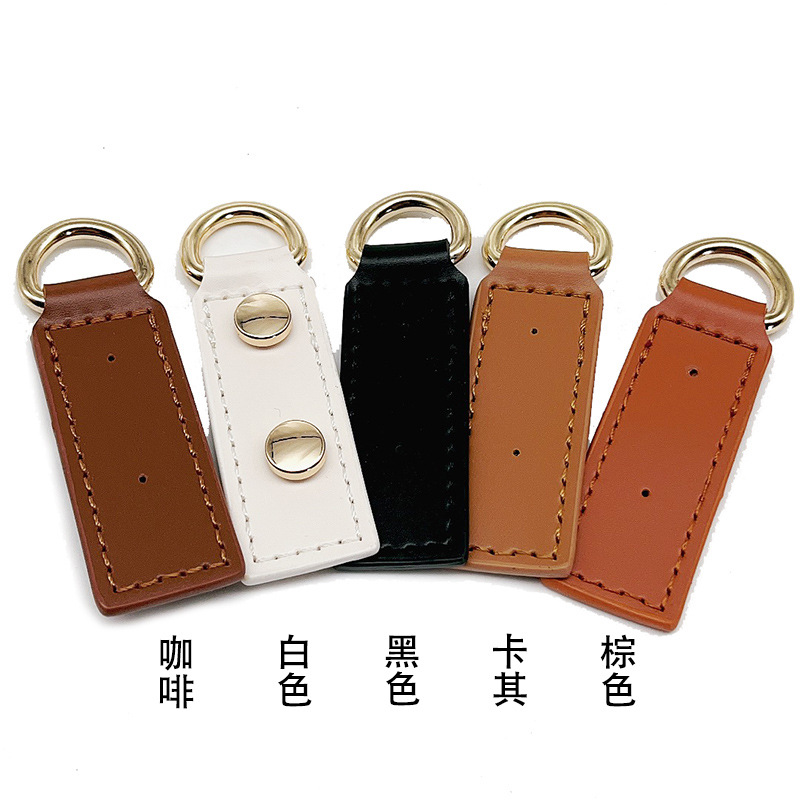 1 cái - Khoen D gắn da Pu 2 lớp làm túi handmade