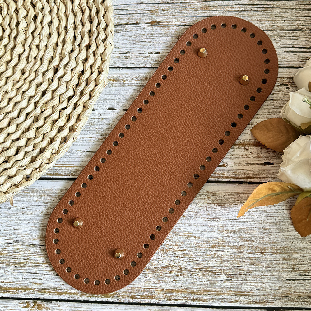 Đế da PU có đục lỗ sẵn kích thước 30*10cm