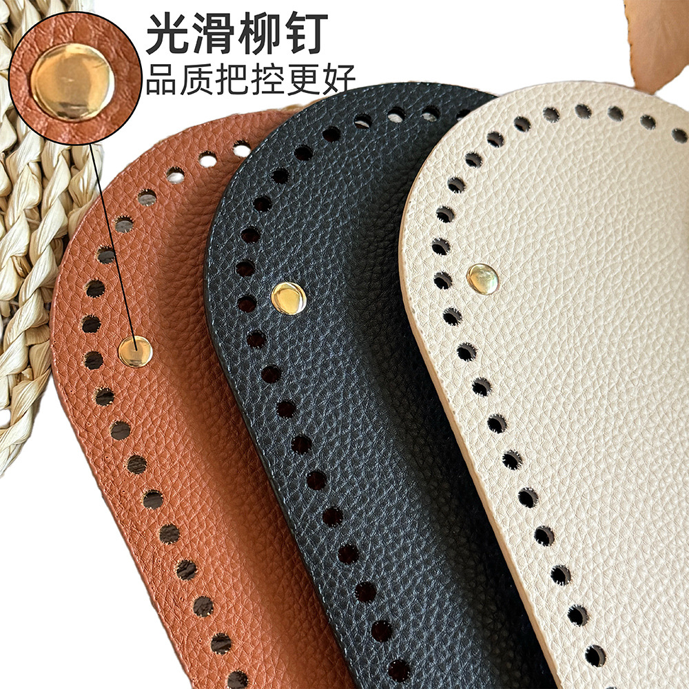 Đế da PU có đục lỗ sẵn kích thước 30*10cm