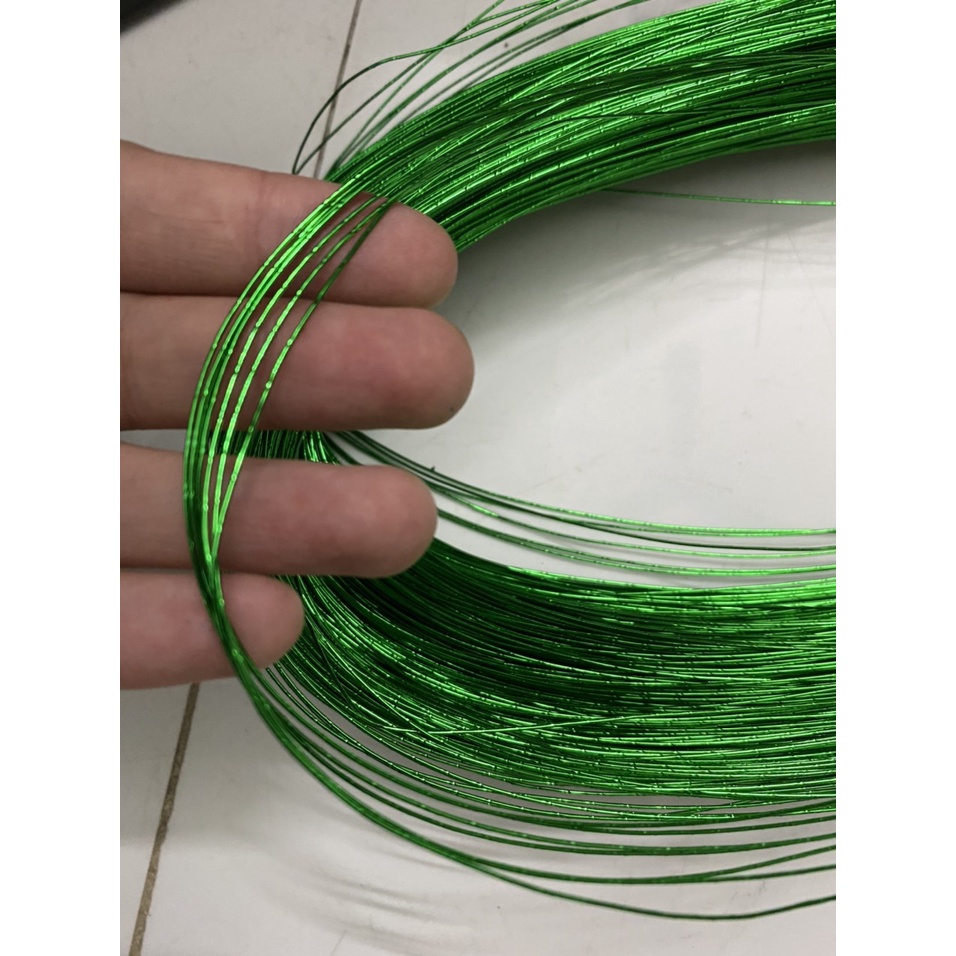 Kẽm xi sợi dài 80cm làm lá, hoa handmade
