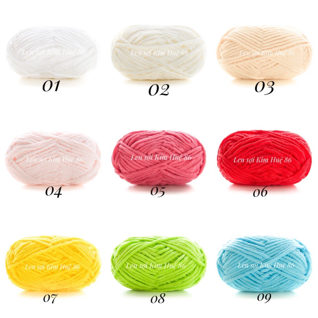 Len Nhung Mèo mềm mịn cuộn 50gr