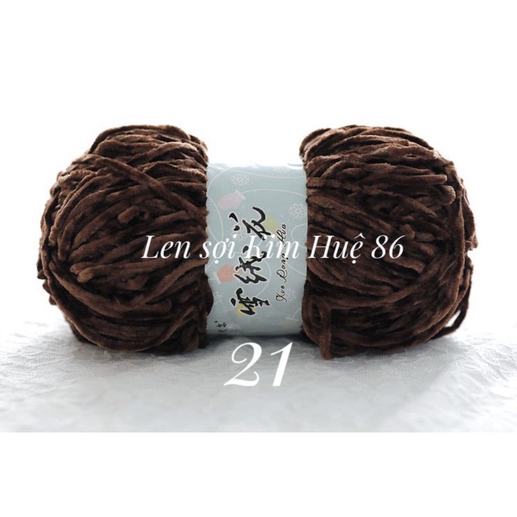 Len nhung 3mm siêu mềm mịn cuộn 100g