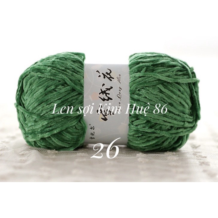 Len nhung 3mm siêu mềm mịn cuộn 100g