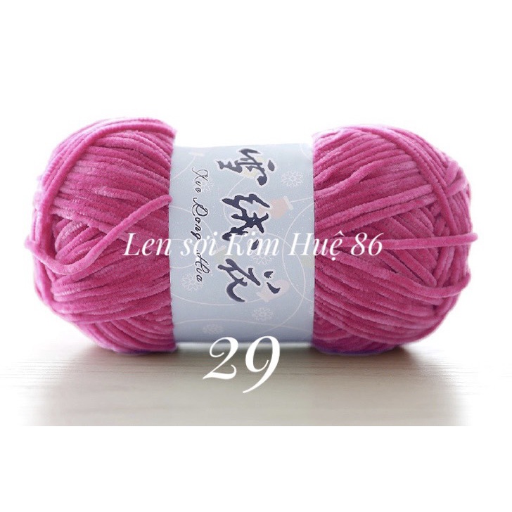 Len nhung 3mm siêu mềm mịn cuộn 100g