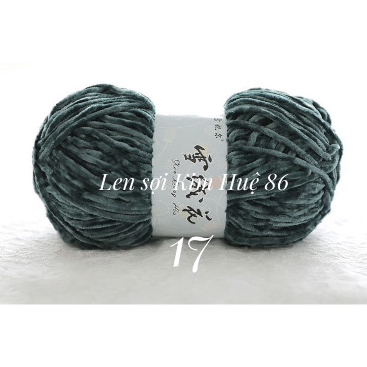 Len nhung 3mm siêu mềm mịn cuộn 100g