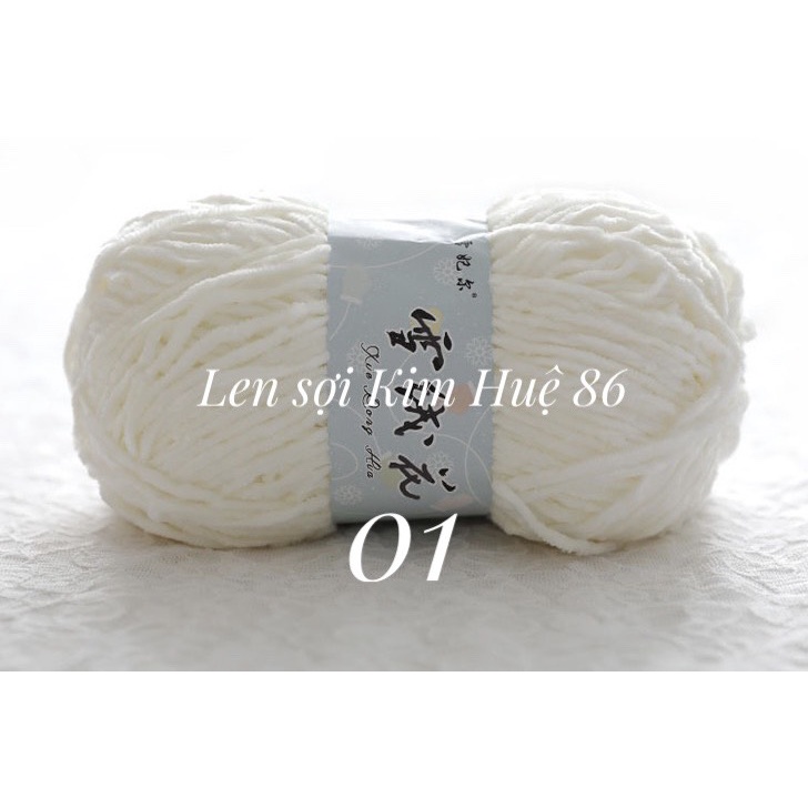 Len nhung 3mm siêu mềm mịn cuộn 100g