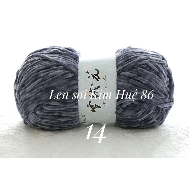 Len nhung 3mm siêu mềm mịn cuộn 100g