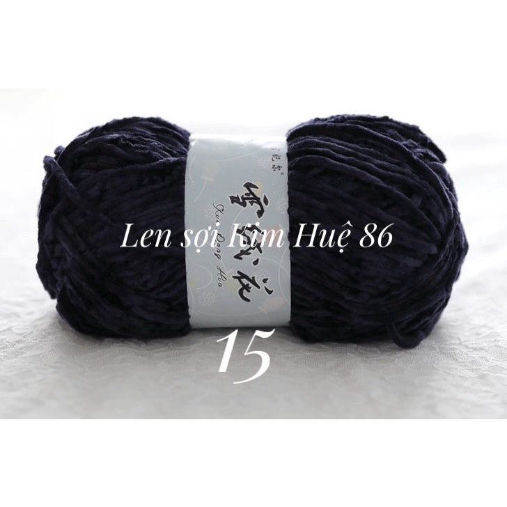 Len nhung 3mm siêu mềm mịn cuộn 100g