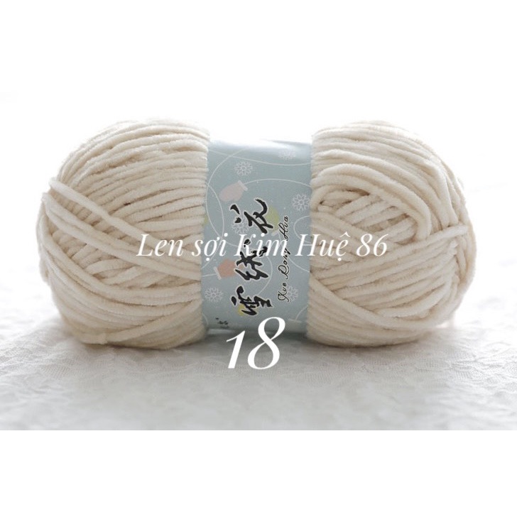 Len nhung 3mm siêu mềm mịn cuộn 100g