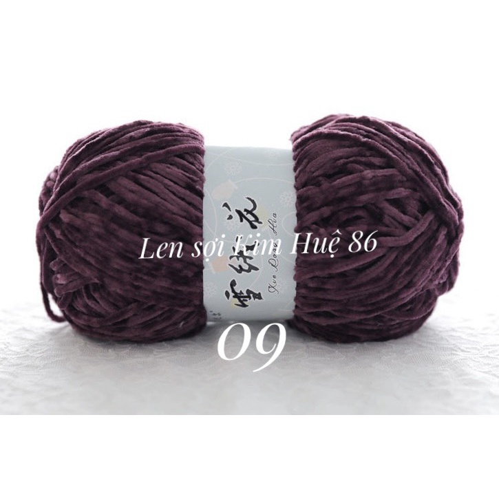 Len nhung 3mm siêu mềm mịn cuộn 100g