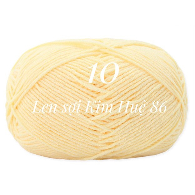 Len milk cotton Mianbao cuộn 40gr ( bảng 1)