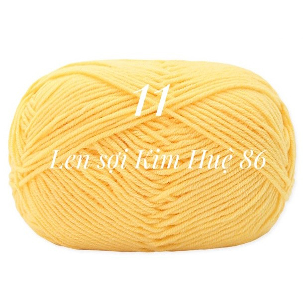 Len milk cotton Mianbao cuộn 40gr ( bảng 1)