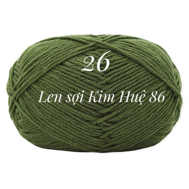Len milk cotton Mianbao cuộn 40gr ( bảng 1)