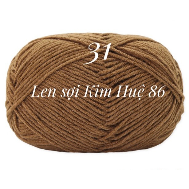 Len milk cotton Mianbao cuộn 40gr ( bảng 1)
