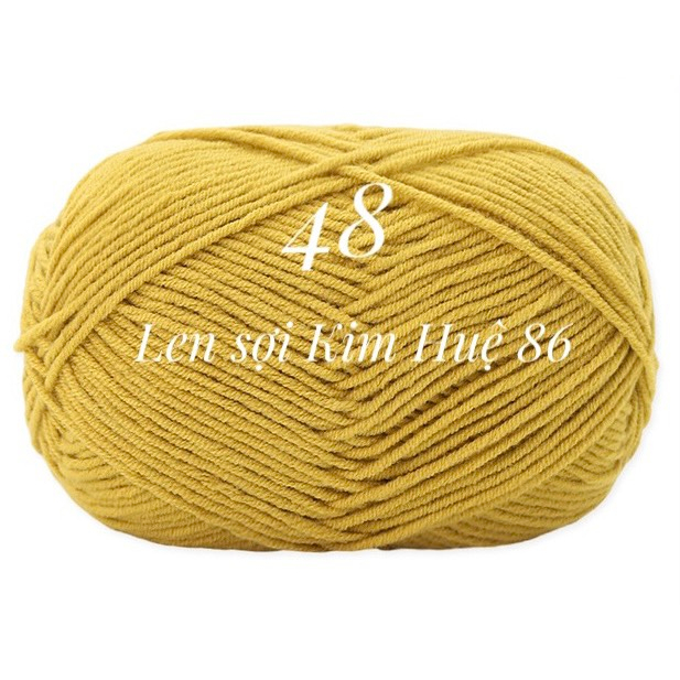 Len milk cotton Mianbao cuộn 40gr ( bảng 1)